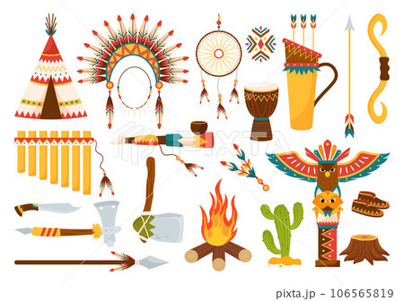 Native American Heritage Month Day Vector Illustration with Celebrate America Indian Culture Annual in United States to Contributions Background Native American Heritage Month Day Vector Illustration with Celebrate America Indian Culture Annual in United States to Contributions Background 106565819