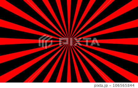Red and black starburst, Radial, radiating lines Sunburst pattern, vector illustration Red and black starburst, Radial, radiating lines Sunburst pattern, vector illustration 106565844