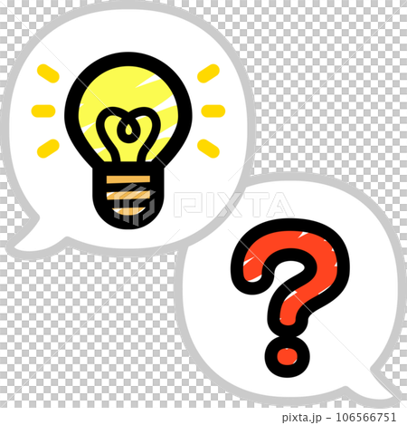 問號和燈泡，解決方案 106566751