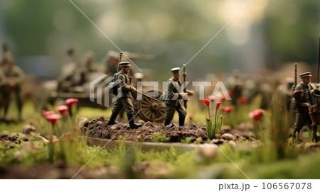 Toy soldiers on the battlefield Toy soldiers on the battlefield 106567078