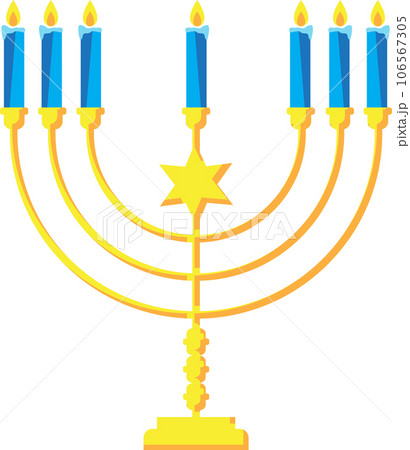 The  Hanukkah or Chanukah element for holiday concept 106567305