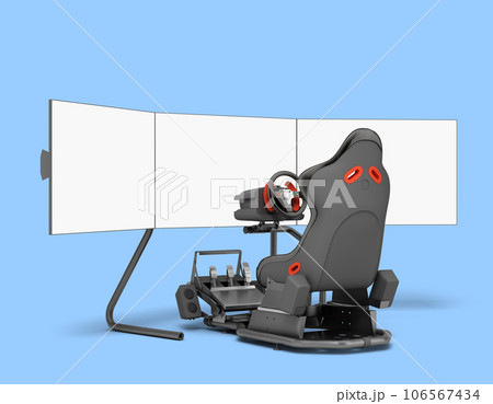 modern car game simulator perspective view 3d...のイラスト素材 [106567434] - PIXTA