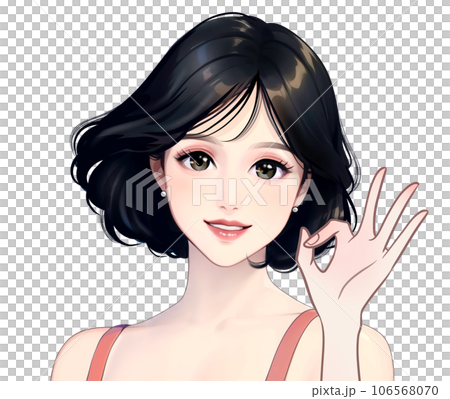 女性のイラスト素材 女性のイラスト素材 106568070
