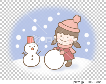 孩子堆雪人 106568845