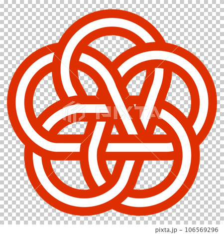 梅結びの水引ベクターイラスト 106569296