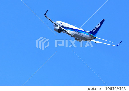 大阪国際空港 旅客機 ANA 離陸 猪名川土手 大阪国際空港 旅客機 ANA 離陸 猪名川土手 106569568