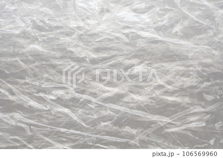 White plastic film wrap texture background 106569960