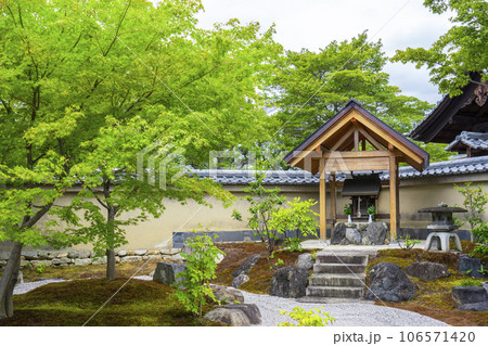 京都・紫野　大徳寺　黄梅院　雲池庭　鎮守社 106571420
