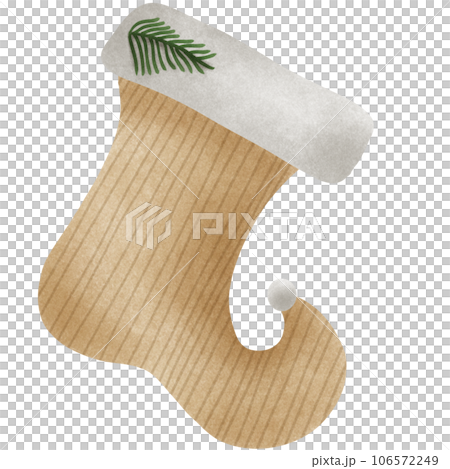 Christmas Stocking on Transparent Background 106572249