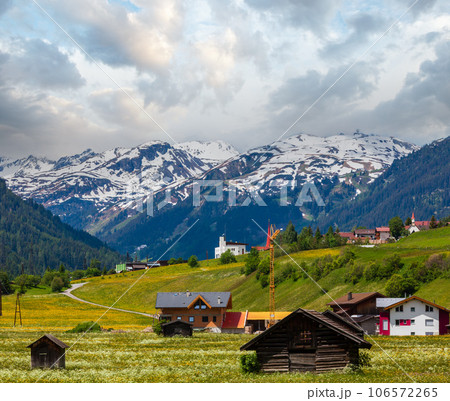 Summer Alpine country view 106572265