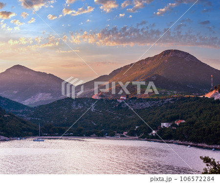 Evening summer coastline (Ston, Croatia) Evening summer coastline (Ston, Croatia) 106572284