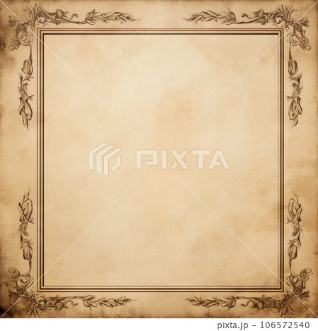 antique gold frame isolated on vintage paper antique gold frame isolated on vintage paper 106572540