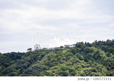 観光船より天橋立ビューランドを望む 106573331