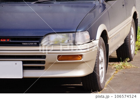 自動車イメージ トヨタ2代目カローラFXのフロントマスク 自動車イメージ トヨタ2代目カローラFXのフロントマスク 106574524