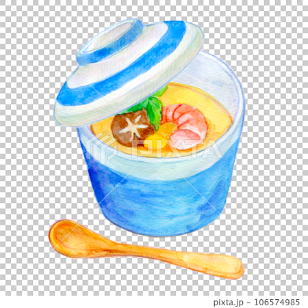 水彩イラスト　茶碗蒸し 106574985