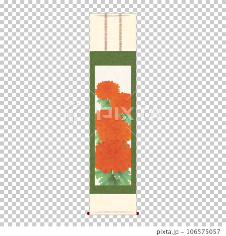 Chrysanthemum hanging scroll 4 Chrysanthemum hanging scroll 4 106575057