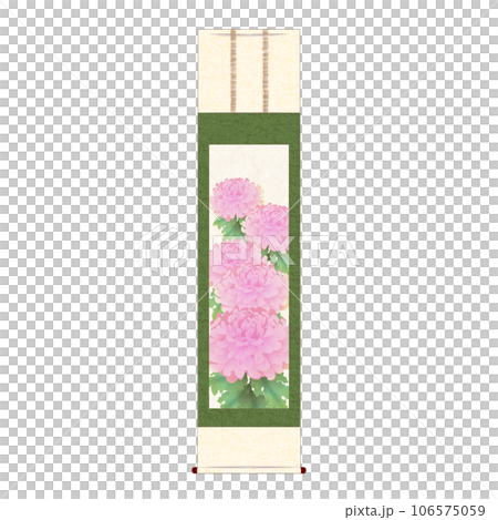 菊の掛け軸2 106575059
