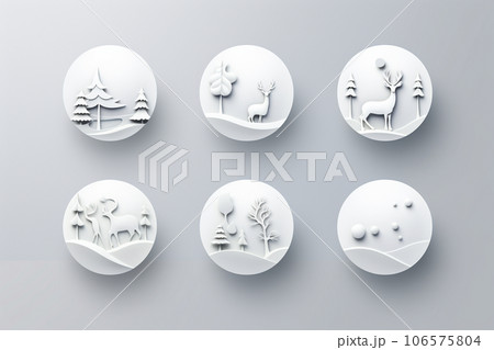 クリスマス（3Dピクト） 106575804