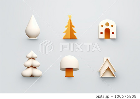 クリスマス（3Dピクト） 106575809