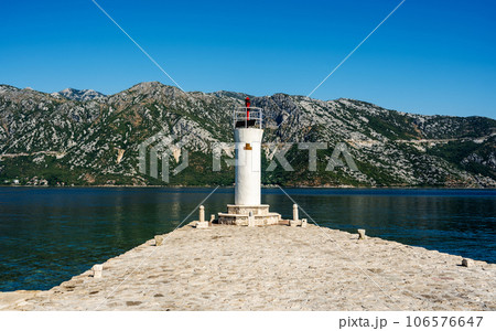 Scenic lighthouse in Montenegro Scenic lighthouse in Montenegro 106576647