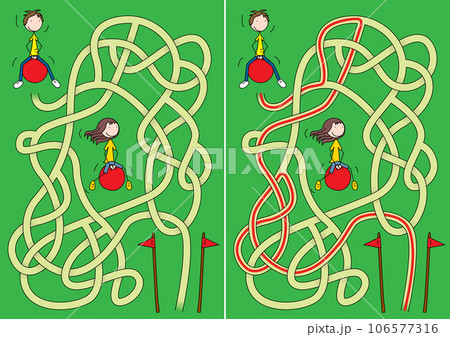 Kids maze 106577316