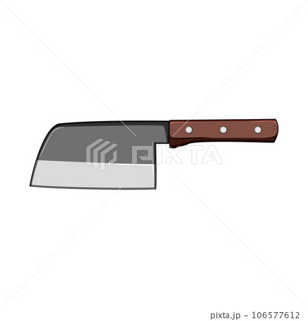 plate knife cartoon vector illustration 106577612