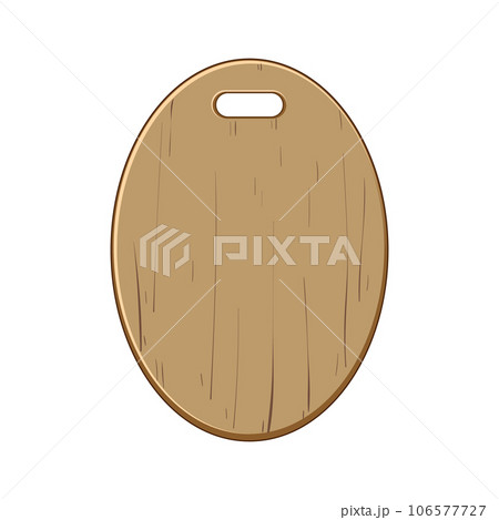natural chopping board cartoon vector illustration 106577727