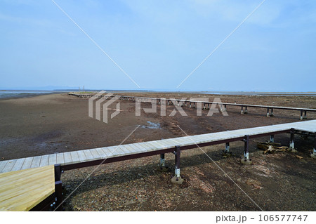 野付半島トドワラ遊歩道 木道 野付半島トドワラ遊歩道 木道 106577747