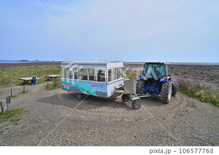 野付半島 トドワラ遊歩道 トラクターバス 停留所 野付半島 トドワラ遊歩道 トラクターバス 停留所 106577768