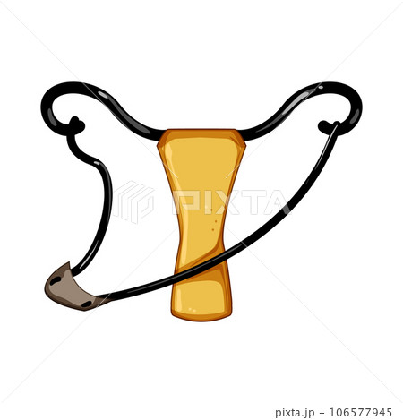aim slingshot cartoon vector illustration 106577945