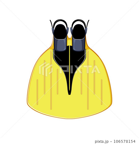 scuba flippers cartoon vector illustration scuba flippers cartoon vector illustration 106578154