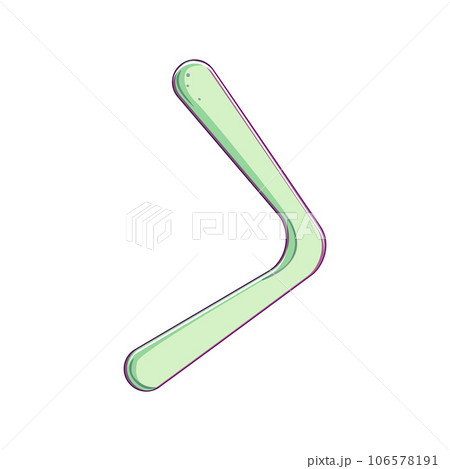 kangaroo boomerang cartoon vector illustration 106578191
