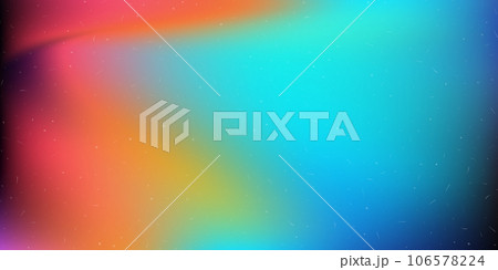 Bright background with contemporary effect. Vivid grunge gradient. Acid colors. Trendy vector illustration with noise dust texture. Bright background with contemporary effect. Vivid grunge gradient. Acid colors. Trendy vector illustration with noise dust texture. 106578224