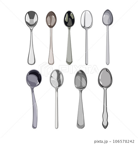 spoon set cartoon vector illustration 106578242