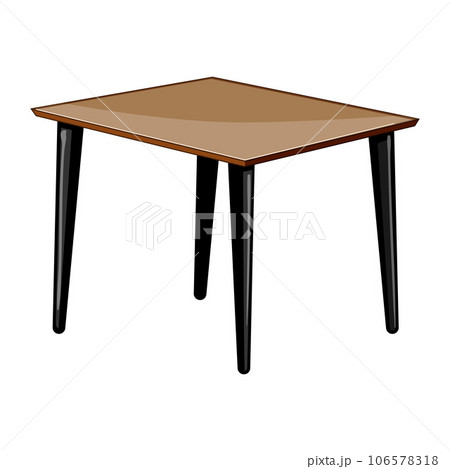 wood wooden table cartoon vector illustration 106578318