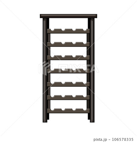 restaurant wine cabinet cartoon vector illustration 106578335