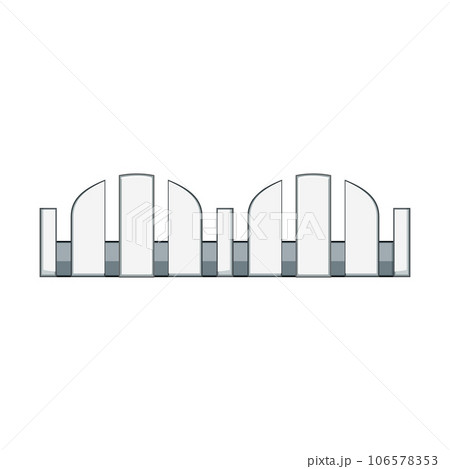wall white fence cartoon vector illustration wall white fence cartoon vector illustration 106578353