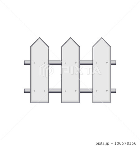 farm white fence cartoon vector illustration farm white fence cartoon vector illustration 106578356