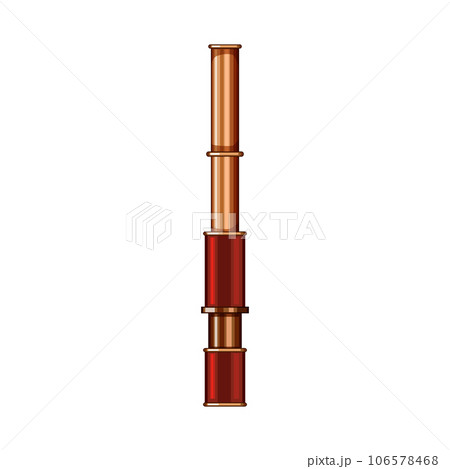 vision spyglass search cartoon vector illustration 106578468