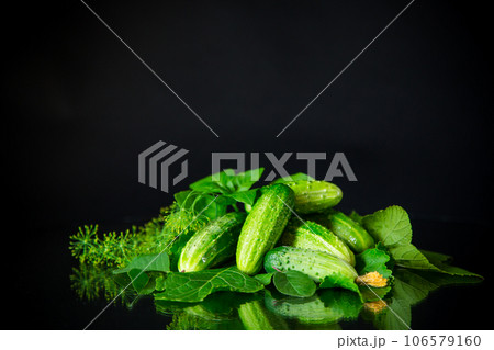 a set of products for pickling cucumbers 106579160