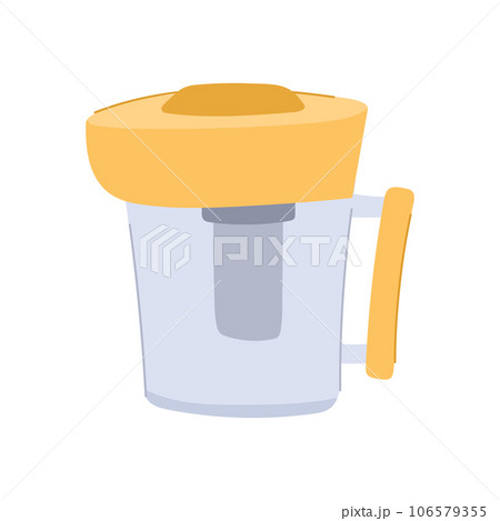 healthy water pitcher cartoon vector illustration 106579355