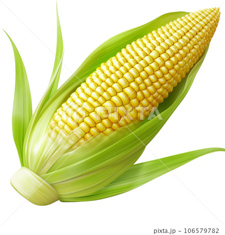 corn isolated on a white background 106579782