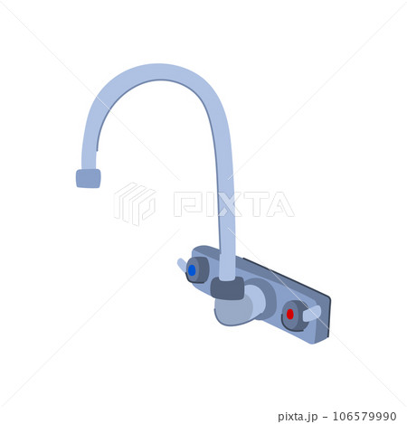 bathroom faucet cartoon vector illustration 106579990