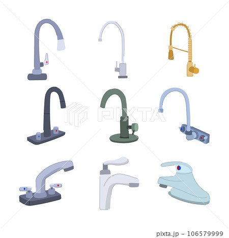 faucet set cartoon vector illustration 106579999