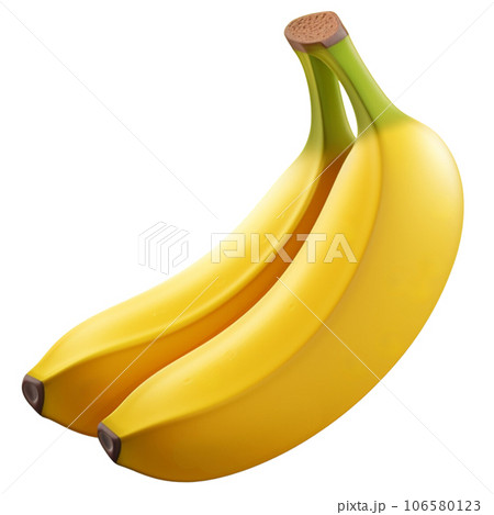 banana isolated on white background 106580123