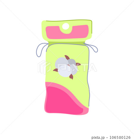 face cotton pads cartoon vector illustration 106580126