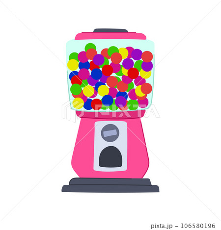 candy bubblegum machine cartoon vector illustration candy bubblegum machine cartoon vector illustration 106580196