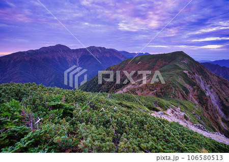 三伏峠から荒川岳　縦走 106580513