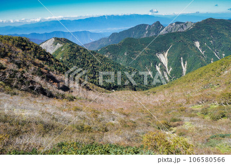 三伏峠から荒川岳　縦走 106580566