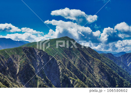 三伏峠から荒川岳　縦走 106580602